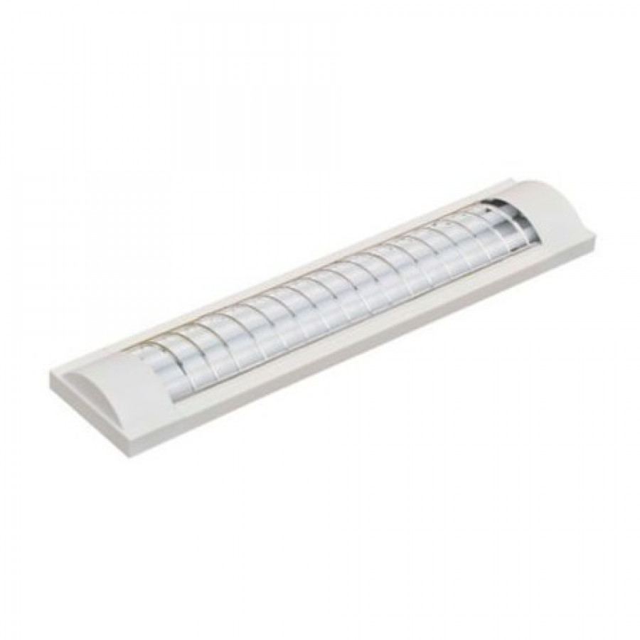 Lampara Led T8 2x18w Con Rejilla Y Especular 120cm