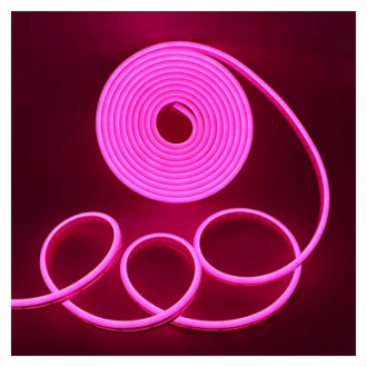 Cinta Led Neon Flex 12v 6mm Rollo X 5mt Rosada
