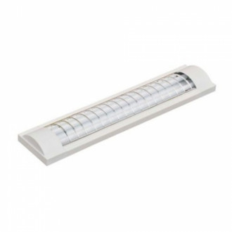 Lampara Led T8 2x18w Con Rejilla Y Especular 120cm