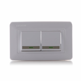 Interruptor Doble Conmutable Sencillo  Blanco